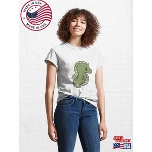 Cute Animal Seahorse Trash Tattoos Classic